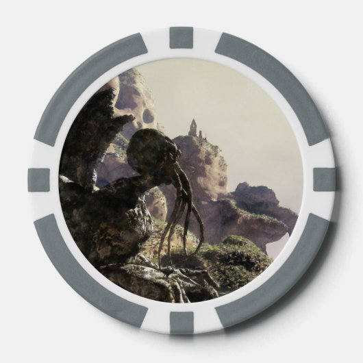 Fantasiest landschap poker chips (Voorkant)