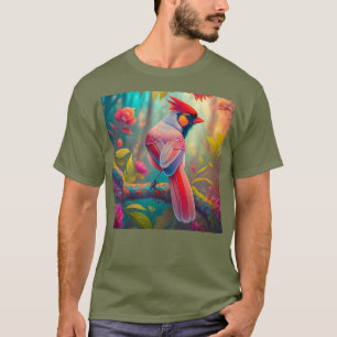 Fantasiest Vogel Mannelijke Kardinaal T-shirt