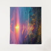 Fantasiest zonsondergang wandkleed (Voorkant)