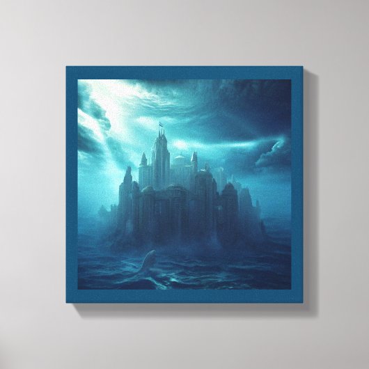 Fantasiestad Atlantis (2) Canvas Afdruk (Voorkant)