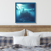 Fantasiestad Atlantis (2) Canvas Afdruk (Insitu (Slaapkamer))