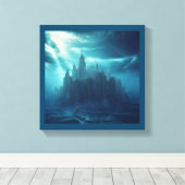 Fantasiestad Atlantis (2) Canvas Afdruk (Insitu (Houten vloer))