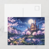 Fantasiestad en kasteel briefkaart (Voorkant / Achterkant)
