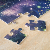 Fantasiestad en kasteel legpuzzel (Zijkant)