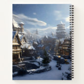 Fantasiestad in de Winter Notitieboek (Achterkant)