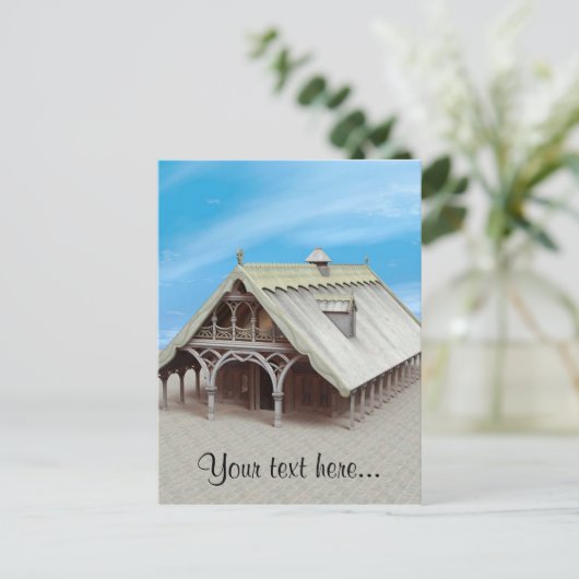 Fantasiestempel Briefkaart (Staand voorkant)