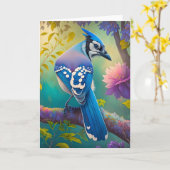 Fantasiesterren Blauwgaai Kaart (Gele Bloem)
