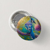 Fantasiesterren Blauwgaai Ronde Button 3,2 Cm (Voorkant /achterkant)