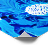 Fantasiestforest met bloemen en vogels poster (Hoek)