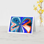 Fantasiestil bloemkunst kaart (Gele Bloem)