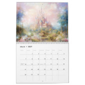 Fantasiestilcastelen in abstracte stijl kalender (Mar 2027)