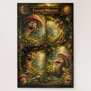 Fantasiestoute streken, betoverde legpuzzel van he