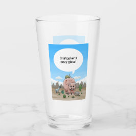 Fantasiestrijdinosaurussen Glas