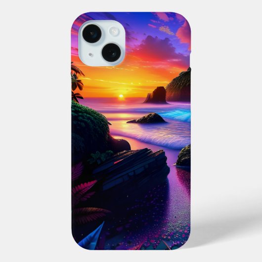 Fantasiestropisch strand 1 Case-Mate iPhone case (Achterkant)
