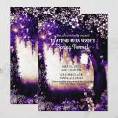 Fantasiestruik Betoverd Paars Zomerbos Kaart (Voorkant / Achterkant)