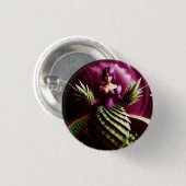 Fantasiestunt Met Ananas Meisje Ronde Button 3,2 Cm (Voorkant /achterkant)