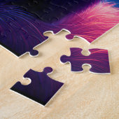 Fantasiestunt Zwarte Kitten Mooie Blauwe Ogen Legpuzzel (Zijkant)