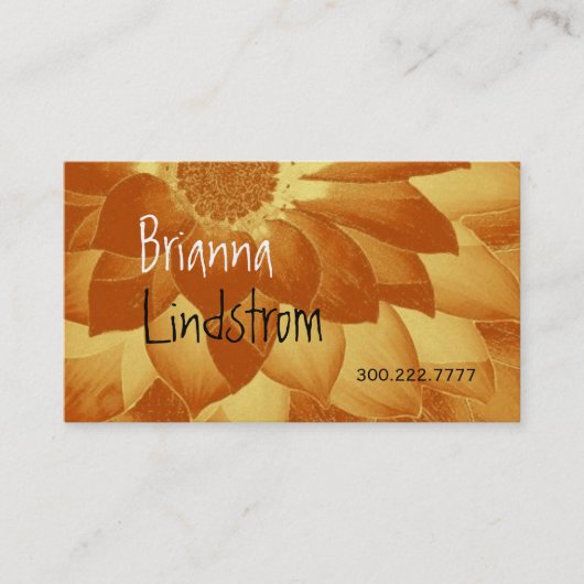 FANTASIESVOLUME Goud metaal Visitekaartje (Voorkant)