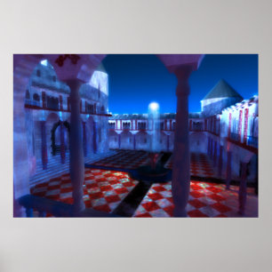 Fantasieten: Courtyard of the Palace Print