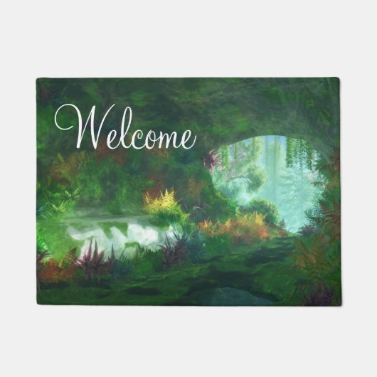 Fantasieten: Dame van de marmer Doormat Deurmat (Voorkant)