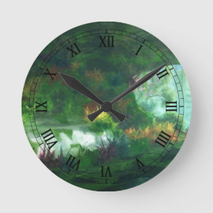 Fantasieten: Dame van de marmer-klok Ronde Klok