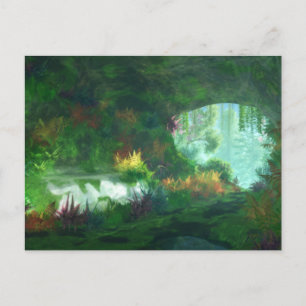 Fantasieten: Dame van het Briefkaart van Marmer