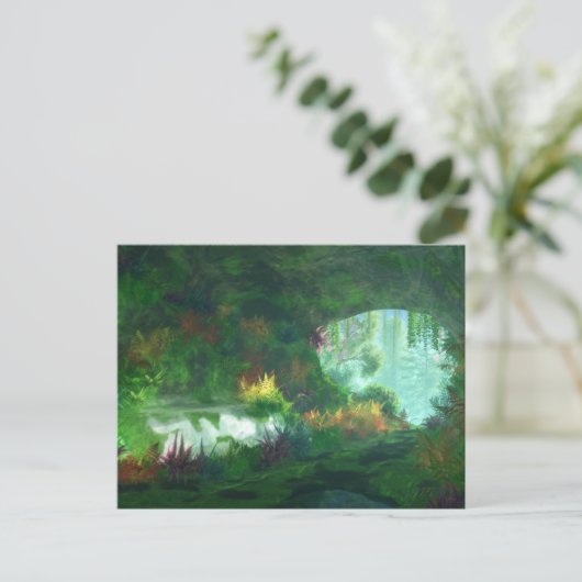 Fantasieten: Dame van het Briefkaart van Marmer (Staand voorkant)