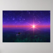 Fantasiets: op het Zee afdrukken Poster (Voorkant)