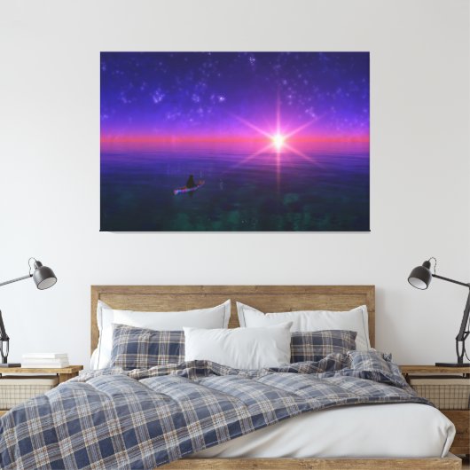 Fantasiets: Op het Zee Canvas afdrukken (Insitu (Slaapkamer))