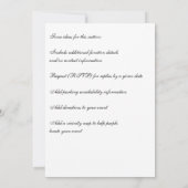 Fantasievol eigen monogram formele uitnodiging (Achterkant)