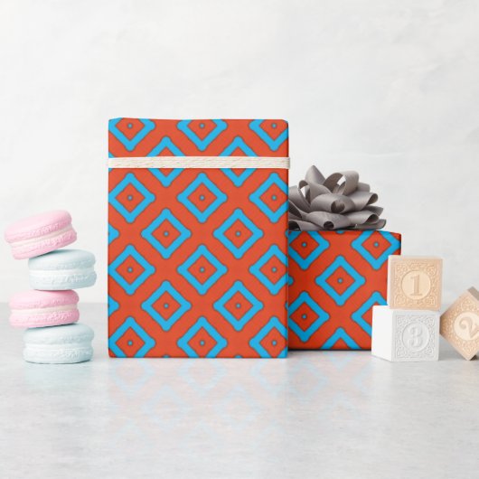 Fantasievol geometrisch inpakpapier (Baby Shower)