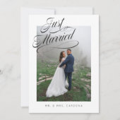Fantasievol getrouwd Elopement Foto Aankondiging (Voorkant)