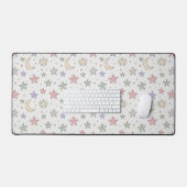 Fantasievol Maan Ster Patroon Bureaumat (Keyboard & Muis)