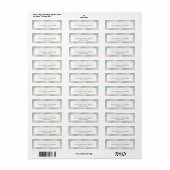 Fantasievol Pastel Retouradreslabel Etiket (Full Sheet)