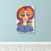 Fantasievol Portret Canvas Afdruk (Insitu (Houten vloer))