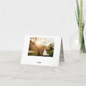 Fantasievol Schrift Volledige Foto Trouw Dankjewel Bedankkaart (Achterkant)