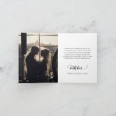 Fantasievol script volledige foto bruiloft bedankt (Binnen)