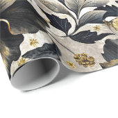 Fantasievolle Bloemen Cadeaupapier (Rol Hoek)