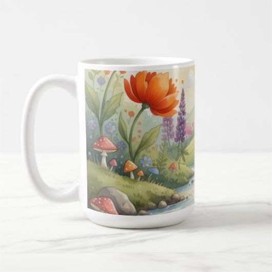 fantasievolle bos kabouter koffiemok (Links)