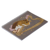 Fantasievolle Cavia Harp Notitieboek (Linkerzijde)