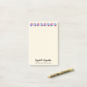 Fantasievolle Cupcakes Persoonlijk  Post-it® Notes (Op bureau)