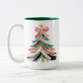 Fantasievolle Feestdagen Tweekleurige Koffiemok (Links)