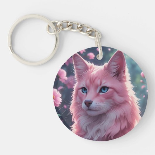 Fantasievolle Feline Sleutelhanger (Voorkant)