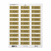 Fantasievolle handgetekende boog bruiloftsfeest ad etiket (Full Sheet)