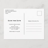 Fantasievolle harten en liefdesbrieven Bewaar de d Uitnodiging Briefkaart (Achterkant)