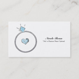 Fantasievolle Illustratie van Verlovingsring en Tr Visitekaartje