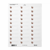 Fantasievolle kerstadreslabels etiket (Full Sheet)