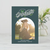 Fantasievolle Loftuitnodiging Boog Foto Kaart (Staand voorkant)