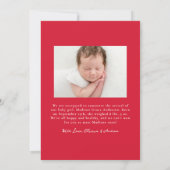 Fantasievolle met de hand getekende rode strikken  aankondiging (Achterkant)