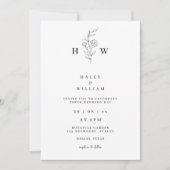 Fantasievolle Minimalistische Script Eenvoudige Wi Kaart (Voorkant)